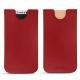 가죽 커버 Apple iPhone X - Rouge PU