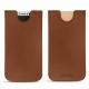 가죽 커버 Apple iPhone X - Marron PU