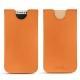 Apple iPhone X leather pouch - Orange PU
