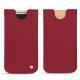 Apple iPhone X leather pouch - Rouge passion