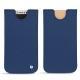 Pochette cuir Apple iPhone X - Bleu frisson
