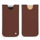 Funda de piel Apple iPhone X - Marron délicat