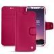 Custodia in pelle Apple iPhone X - Rose fluo