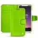 レザーケース Apple iPhone X - Vert fluo