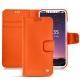 Housse cuir Apple iPhone X - Orange fluo