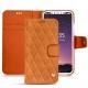 Apple iPhone X leather case - Mandarine vintage - Couture