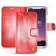 Apple iPhone X leather case - Rose Patine