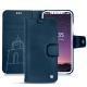 Apple iPhone X leather case - Blu mediterran