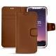 Apple iPhone X leather case - Marron PU