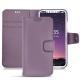 Apple iPhone X leather case - Lilas PU