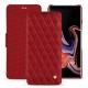 Samsung Galaxy Note9 leather case - Rouge - Couture ( Nappa - Pantone 199C ) 