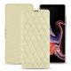 Samsung Galaxy Note9 leather case - Ivoire - Couture ( Sleek P C12 - White ) 