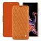 Housse cuir Samsung Galaxy Note9 - Mandarine vintage - Couture