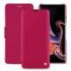 Samsung Galaxy Note9 leather case - Rose fluo