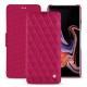 Housse cuir Samsung Galaxy Note9 - Rose fluo - Couture