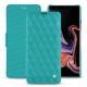 Samsung Galaxy Note9 leather case - Bleu fluo - Couture