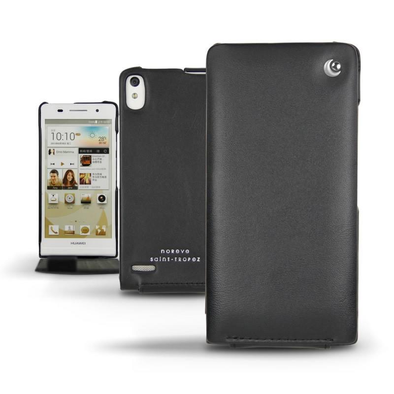 レザーケース Huawei Ascend P6  - Noir ( Nappa - Black ) 