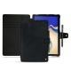 가죽 커버 Samsung Galaxy Tab S4 10.5 - Dark vintage ( Roughtcut - Black#5256 ) 