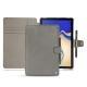 Samsung Galaxy Tab S4 10.5 leather case - Acier vintage ( Pantone 403C ) 