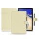 Samsung Galaxy Tab S4 10.5 leather case - Ivoire ( Sleek P C12 - White ) 