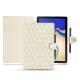 Funda de piel Samsung Galaxy Tab S4 10.5 - Blanc - Couture ( Bologna - White ) 