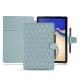 Housse cuir Samsung Galaxy Tab S4 10.5 - Bleu ciel - Couture ( Nappa - Pantone 277C ) 