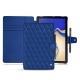 가죽 커버 Samsung Galaxy Tab S4 10.5 - Bleu océan - Couture ( Nappa - Pantone 293C ) 