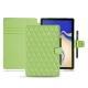 Custodia in pelle Samsung Galaxy Tab S4 10.5 - Vert olive - Couture ( Nappa - Pantone 578U ) 