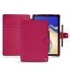 Samsung Galaxy Tab S4 10.5 leather case - Rose fluo
