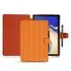 Samsung Galaxy Tab S4 10.5 leather case - Abaca arancio