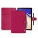 Samsung Galaxy Tab S4 10.5 leather case - Rose fluo - Couture