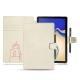 Capa em pele Samsung Galaxy Tab S4 10.5 - Blanc escumo