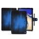Samsung Galaxy Tab S4 10.5 leather case - Bleu Patine