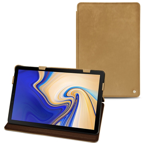 Capa em pele Samsung Galaxy Tab S4Sable vintage ( Pantone #9b7340 ) 
