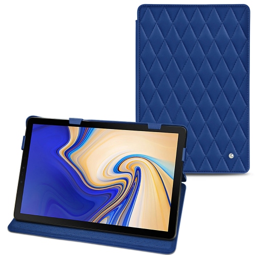 Funda de piel Samsung Galaxy Tab S4Bleu océan - Couture ( Nappa - Pantone #15458a) 
