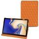 Samsung Galaxy Tab S4 10.5 leather case - Orange - Couture ( Nappa - Pantone 1495U ) 