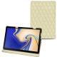 Lederschutzhülle Samsung Galaxy Tab S4 10.5 - Ivoire - Couture ( Sleek P C12 - White ) 