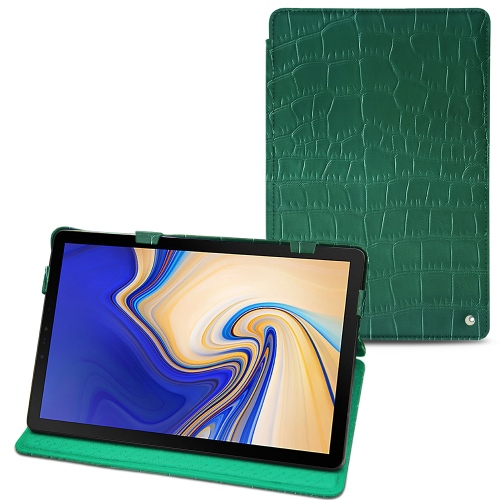 Capa em pele Samsung Galaxy Tab S4Crocodile pino ( Pantone #173F35 ) 