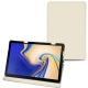 가죽 커버 Samsung Galaxy Tab S4 10.5 - Blanc PU