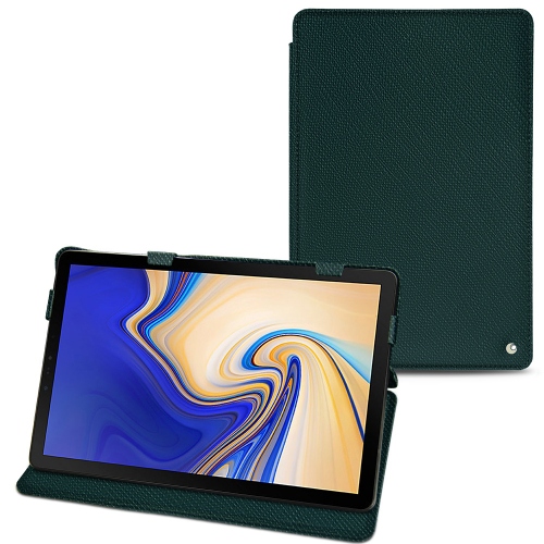 Samsung Galaxy Tab S4 leather caseVert séduisant ( Pantone #1d3c34 ) 