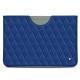 Pochette cuir Microsoft Surface Go - Bleu océan - Couture ( Nappa - Pantone 293C ) 