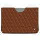 Pochette cuir Microsoft Surface Go - Marron - Couture ( Nappa - Pantone 1615C ) 