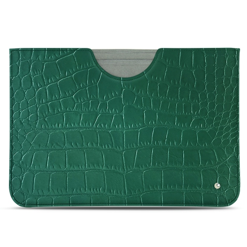 Microsoft Surface Pro (2017) leather sleeveCrocodile pino ( Pantone #173F35 ) 