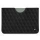 Pochette cuir Microsoft Surface Go - Negre poudro - Couture
