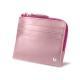 Porta-monedas y tarjetas - Anti-RFID / NFC - Rose ( Nappa - Pantone 2365C ) 