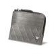 Porte-monnaie et cartes - Anti-RFID / NFC - Acier vintage - Couture