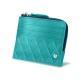 Porte-monnaie et cartes - Anti-RFID / NFC - Bleu fluo - Couture