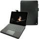 Microsoft Surface Go leather case - Dark vintage ( Roughtcut - Black#5256 ) 