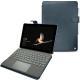 Microsoft Surface Go leather case - Jean vintage ( Roughtcut - Pantone 285U  ) 