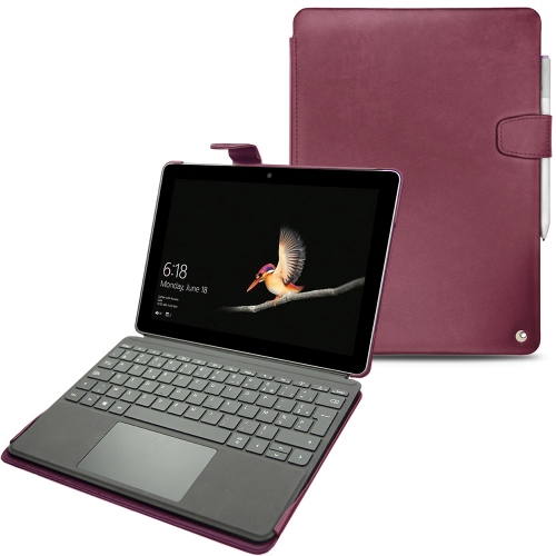 Funda de piel Microsoft Surface GoPrune vintage ( Pantone #612434 ) 